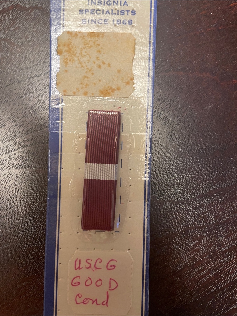 N. S. Meyer USCG Good Conduct Bar, Military Army Navy USAF Marines NOS